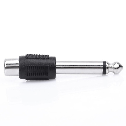 Jack cắm 6.5mm mono ra AV cái 2 chiếc - 6.35mm mono to RCA female adapter