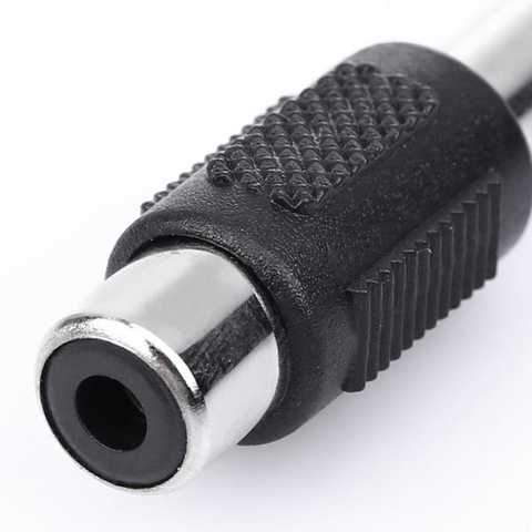 Jack cắm 6.5mm mono ra AV cái 2 chiếc - 6.35mm mono to RCA female adapter