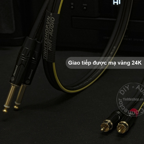 Cáp chuyển 6.5mm 6.35mm mono ra AV RCA lõi đồng OFC 4N mạ bạc 0.5M 1M 1.5M 2M 3M 5M