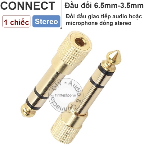 Đầu chuyển 6.5 sang 3.5 stereo - 6.35mm to 3.5mm adapter stereo