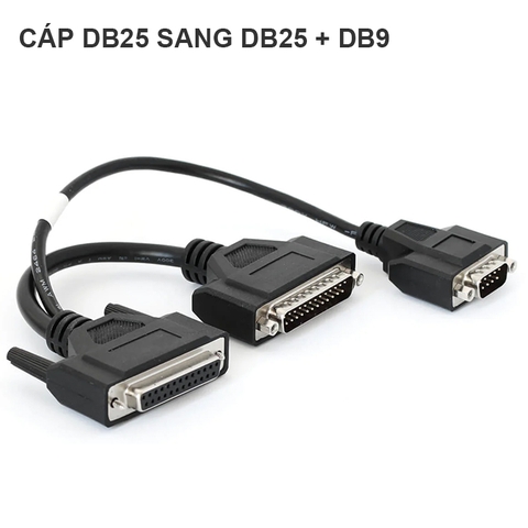 RS232 CAN DB25 female to DB25 male to DB9 male adapter