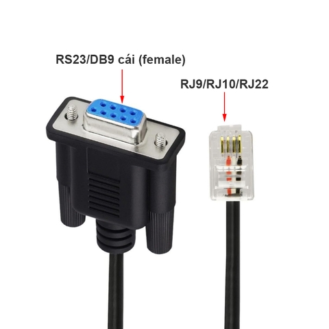 Dây RS232 DB9 sang RJ9 cắm cổng C7 cho Servotronix DDHD-1D81D8EC-RO, DDHD-3D43D4EC