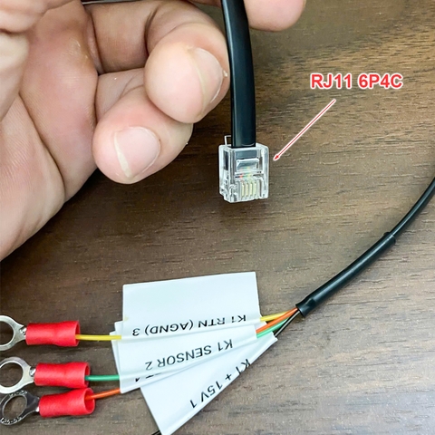 Cáp cho máy cắt Gerber GT7250 XLC7000 S-93-7 mã phụ tùng 075278001 - RJ11 6P4C to cos