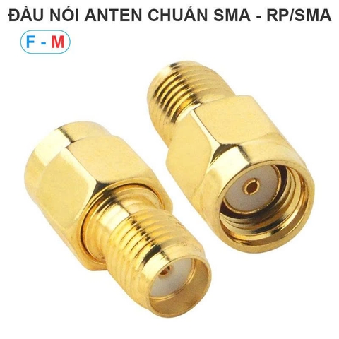 Đầu chuyển đổi RP-SMA cái (Không có chân) sang RP-SMA đực (Không có chân) - RF-SMA female to RP-SMA male adapter (without pins)