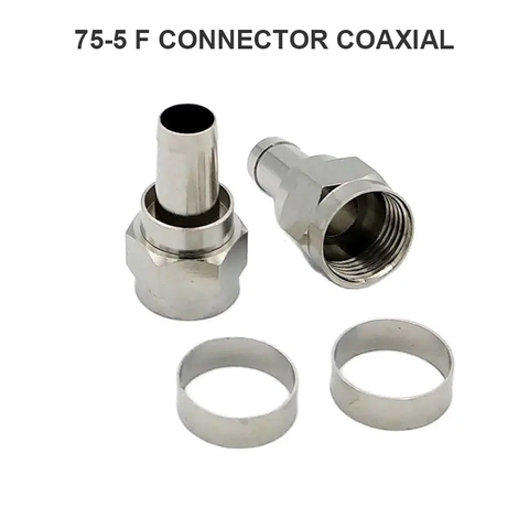 Jack đấu anten 75-5 F connector cho TV Bộ khuếch đại sóng 3G 4G - All Copper 75-5 F head imperial Plug TV Satellite Adapter Coax Cable Connector