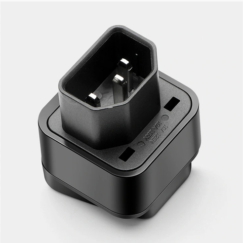 Ổ cắm chuyển nguồn IEC C14 sang chuẩn cắm đa năng - PDU UPS C14 to universal female socket power adapter AC plug