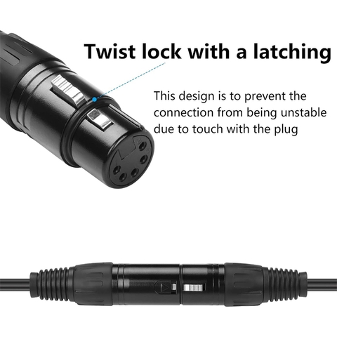 Cáp chuyển đổi XLR 5 chân sang RJ45 - Cáp chuyển đổi Ethernet DMX XLR 5 chân đực & 5 chân cái sang RJ45 cái