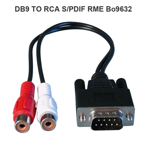 Cáp DB9 AES sang RCA coaxial 75 Ohm -  RME Digital Breakout Cable SPDIF BO9632