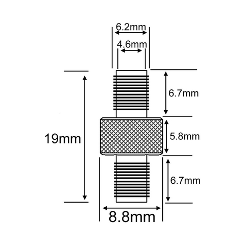 Antenna Adapter SMA Female to SMA Female Connector