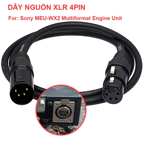 Dây nguồn cho Sony MEU-WX2 Multiformat Engine Unit - XLR 4pin power cable