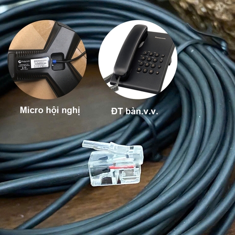 Cáp cho micro hội nghị Polycom Trio 8300, 8500 hoặc Trio 8800 - Polycom 2200-41220-002 Mic Extension Cable