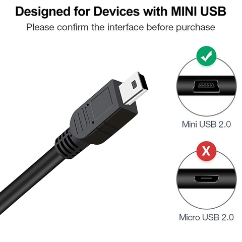 Cáp 2 đầu mini USB 5pin 20Cm đến 15 mét - USB 2.0 Mini-B Male to Mini-B Male Cable