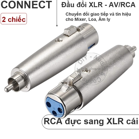 Jack canon ra hoa sen 2 chiếc - Canon male to RCA male adapter