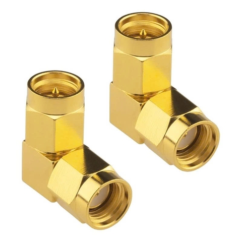 SMA to RP-SMA Right Angle Adapter (Male to Female)