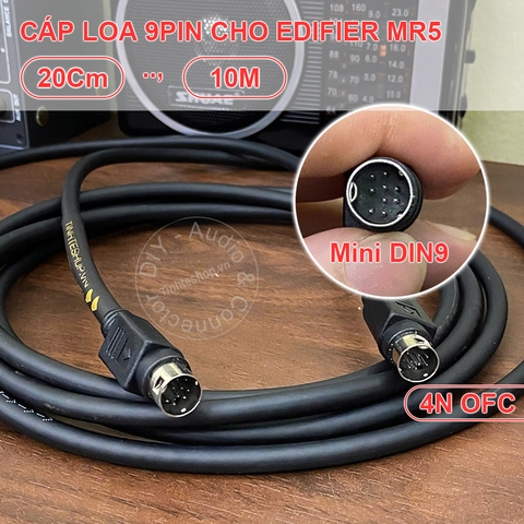 Cáp 9pin cho loa kiểm âm Edifier MR5 - 9-pin mini DIN cable for Edifier MR5 monitor speakers