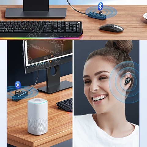 USB bluetooth 5.0 cho máy tính Unitek B101A - USB bluetooth dongle 5.0