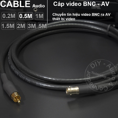 Cáp BNC ra AV DIY 0.2M đến 5M - BNC female to AV male cable
