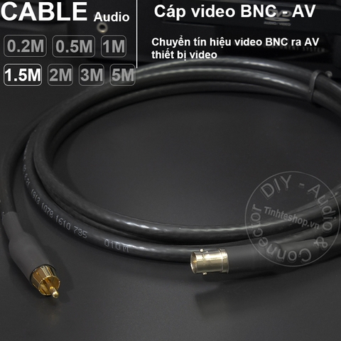 Cáp BNC ra AV DIY 0.2M đến 5M - BNC female to AV male cable