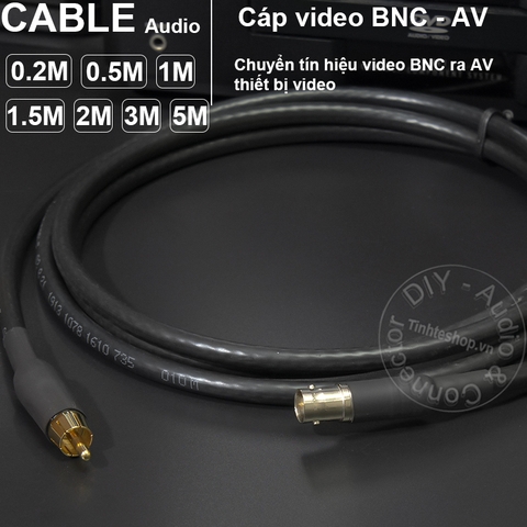 Cáp BNC ra AV DIY 0.2M đến 5M - BNC female to AV male cable