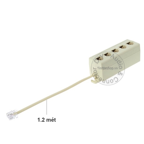 Bộ chia cổng RJ11 5 port cho điện thoại bàn - RJ11 spliiter 5 port 6P4C