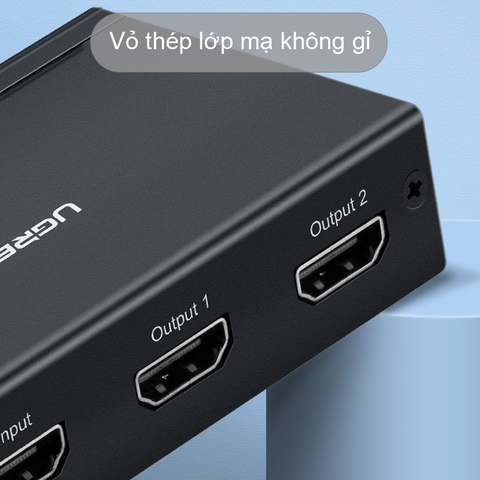 Bộ chia cổng HDMI 1 ra 2 hỗ trợ 4K Ugreen 40201 - HDMI splitter 2 port support 4K