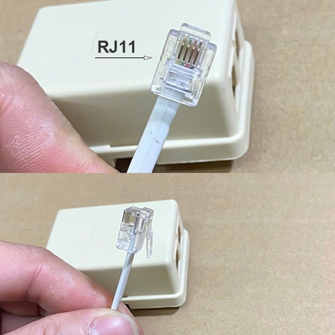 Bộ chia RJ11 2 cổng cho điện thoại bàn - RJ11 spliiter 2 port 6P4C
