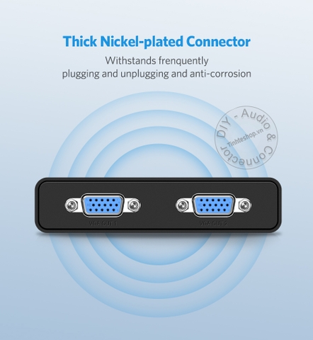 Dây chia VGA 1 ra 2 Ugreen 40254 - 250MHz 2-port VGA splitter