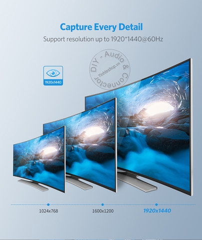 Dây chia VGA 1 ra 2 Ugreen 40254 - 250MHz 2-port VGA splitter