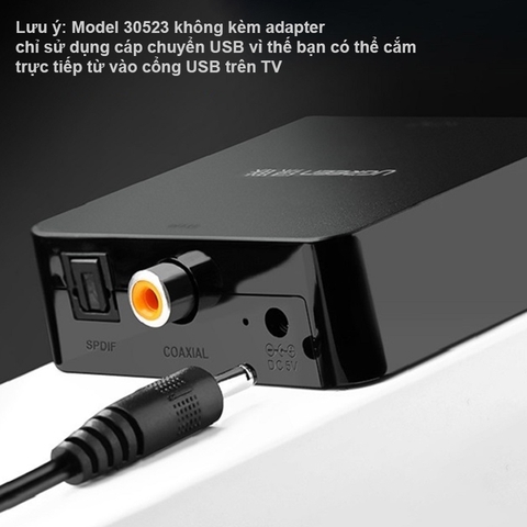Bộ chuyển Quang optical Coaxial sang AV 3.5mm Ugreen 30523