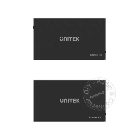 Bộ khuếch đại HDMI qua cáp mạng 60 mét Unitek V100A - HDMI Extender Over Ethernet support 4K