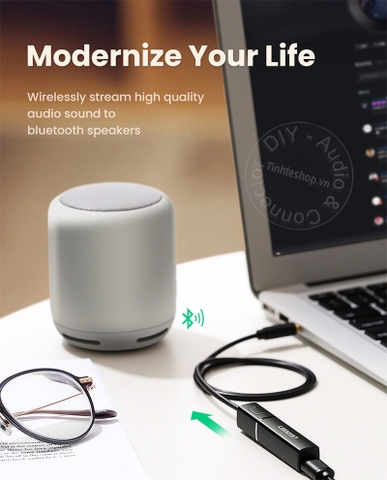 Thiết bị phát bluetooth 5.0 aptX Ugreen CM107 40761 - Bluetooth transmitter
