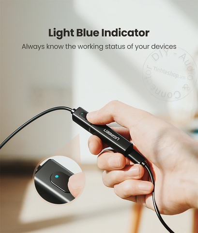 Bộ phát nhạc bluetooth 5.0 aptX từ Smart TV XBOX DVD ra Loa Tai nghe Ugreen CM150 50213