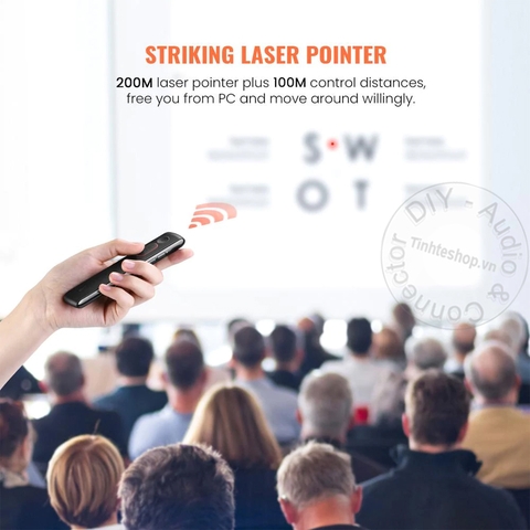 Bút trình chiếu laser Ugreen 60327- Office wireless presentation remote