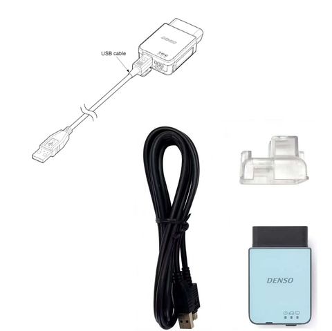 Dây USB sang mini 6pin cắm Máy tính đến Bộ chuẩn đoán DENSO DST-010 - USB to Mini Din 6-pin cable, DENSO replacement accessory, part number 95171-1378
