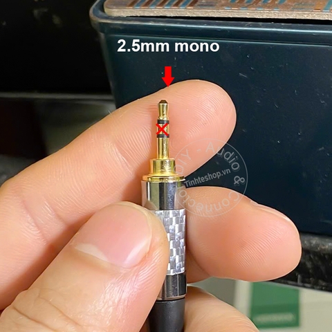 Dây 2.5 mono sang 3.5 stereo cắm tai nghe bộ đàm