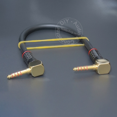 Cáp balanced 4.4 2 đầu vuông góc đồng 4N Canare L-4E6S - Square 4.4mm balanced audio cable for DAC AMP DAP