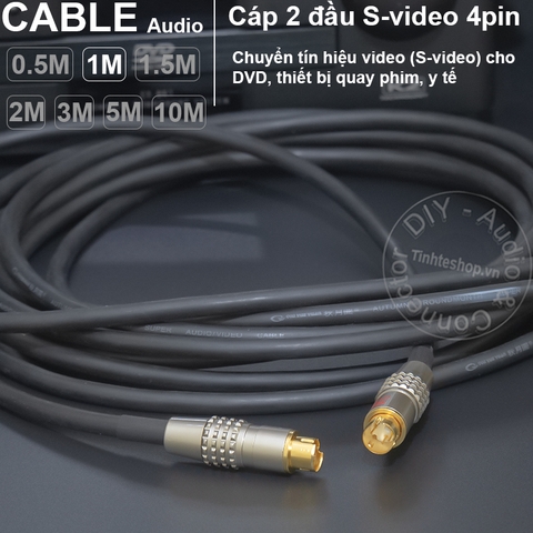Cáp Svideo 2 đầu DIY 0.5 đến 30 mét - S-video male cable