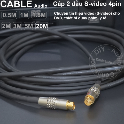Cáp Svideo 2 đầu DIY 0.5 đến 30 mét - S-video male cable