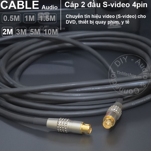 Cáp Svideo 2 đầu DIY 0.5 đến 30 mét - S-video male cable