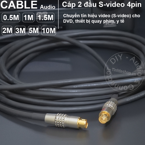 Cáp Svideo 2 đầu DIY 0.5 đến 30 mét - S-video male cable