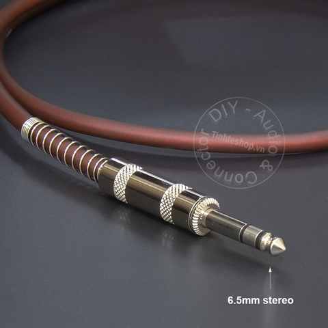 Cáp 3.5 sang 6.5 stereo DIY dài 0.2 mét đến 5 mét - 6.5mm male to 3.5mm female cable