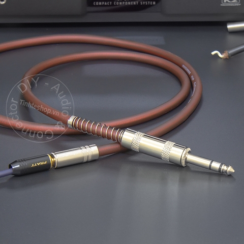 Cáp 3.5 sang 6.5 stereo DIY dài 0.2 mét đến 5 mét - 6.5mm male to 3.5mm female cable