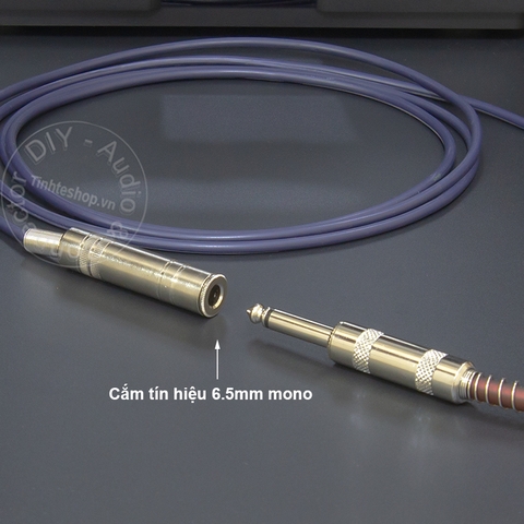 Cáp nối 3.5 ra 6.5 mono cho microphone Máy trợ giảng Loa kéo DIY 0.5M đến 5M