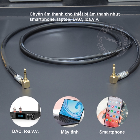 Cáp 3.5 to 3.5 đồng 4N mạ bạc