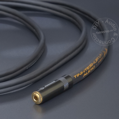 Cáp gộp 2 jack 6 ly mono sang 3.5 stereo DIY 0.2 đến 5 mét - 3.5mm female to 2 6.5mm mono