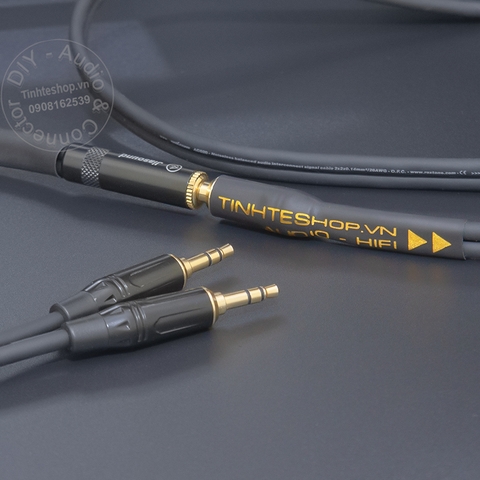 Dây chia 3.5 cái sang 2 đực DIY 0.5 đến 5 mét - 3.5mm female to 2 3.5mm male stereo cable