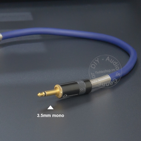 Dây 3.5 mono sang stereo cắm Tai nghe Loa cho đài cassette DIY 0.2 đến 1 mét - 3.5mm mono to stereo audio cable
