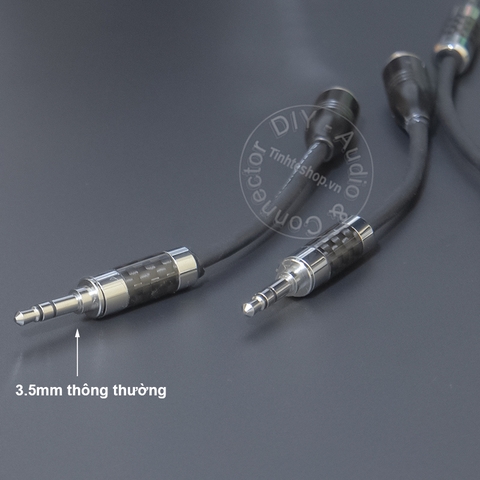 Cáp 3.5 nối dài vặn ren cho micro 0.1 đến 5 mét - 3.5mm stereo cable with lock for microphone