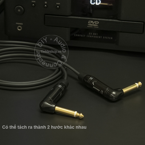 Dây 3.5 sang 2 đầu 6.5 DIY dài 0.5 đến 10 mét - 3.5mm x2 6.35mm cable