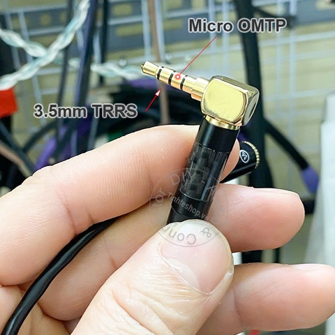 Dây microphone 3.5mm 4 cực TRRS đực sang 3.5mm 3 cực TRS cái OMTP và CTIA
